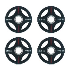 아이언불 4그립 블랙원판 2.5kg, 4개, 블랙