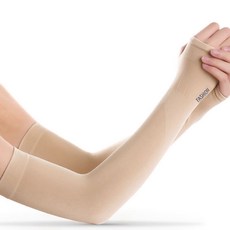 MP GUARD UV防曬 覆蓋手背型 高爾夫涼感袖套 雙手穿戴組, 膚色, 2套