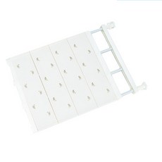 伸縮隔層架 白色, 1個