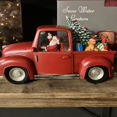 瑪莉戈爾德 聖誕節 聖誕老人 復古 紅色老爺車 音樂盒 13cm, 混合色, 28 x 11 x 13 cm, 1個