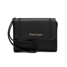 Prettyzys 프리티지 섬세한 나뭇잎 표현 고급 데일리 중지갑