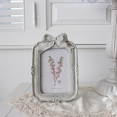 CoTe TaBLe Amandier 緞帶相框 K53587, 1個, 復古象牙白