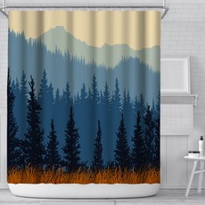 문라이트 샤워커튼 TYPE12 200 x 180 cm, 1개, 멀티(혼합)컬러 등