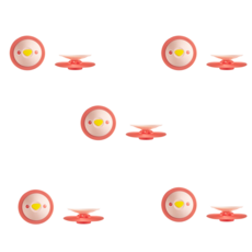 Lee Hyun 矽膠防臭排水孔蓋, 粉紅色, 5個