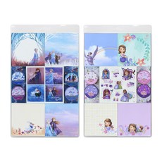 迪士尼 手帳裝飾 冰雪奇緣2 + 蘇菲亞 文具組, 混合顏色, 1套