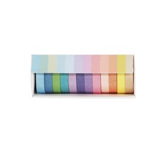 裝飾紙膠帶 0.75cm*2m 12捲入, 1套, 混合顏色