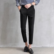 구디프 남성용 세미 스트레이트 슬랙스 정장 바지