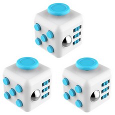 That's That 童心未泯減壓六面魔術方塊 3入, 白 + 藍