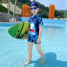Papayane 男童鯊魚寶寶防磨泳衣