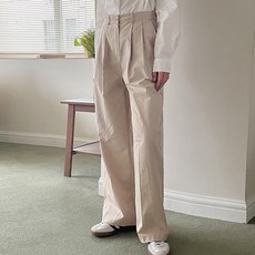 바닐라민트 여성용 브리즈 비죠 코튼 슬랙스