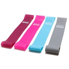 NAYA STYLE 乳膠帶 4件套 YGYP-24-8, 深紅色、粉色、藍色、灰色