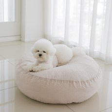 BARBICHON 寵物夏季3D雲朵床, 1個, 象牙白