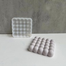 Homeflow 緻密雙層方形托盤石膏矽膠模具 小型, 單一顏色