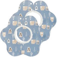 Merry bon 棉質圍兜, 房子款, 2入