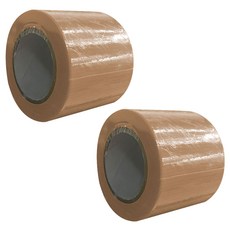 월드크린 고접착 강력 면테이프 브라운 50mm x 10m, 2개