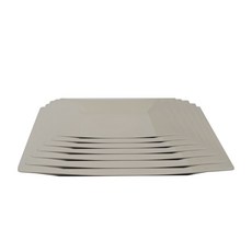 은스홈 스텐 캠핑 접시 사각 7종 풀 세트, 아이보리, 1세트