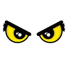 Mungkiwoldeu 維持安全車距 大型反光貼紙 集中003, 1套, 混合顏色