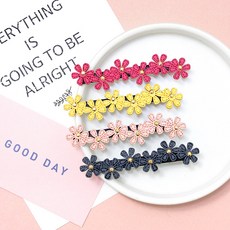 花朵髮夾 4入