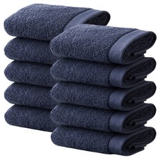 From Cotton Claire 頂級飯店毛巾 180g 40支精梳棉, 10個, 海軍藍
