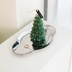 不鏽鋼藝術雲朵托盤, 銀色