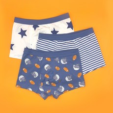 pudding underwear 男童棉質四角內褲 3 件套
