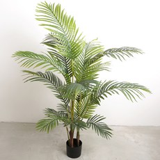 아레카야자 인조나무 145cm + 원예용 리얼스톤 세트, 혼합색상, 1세트