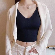 영바영 여성용 트레이닝 운동 섹시 크롭탑