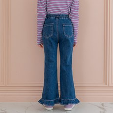 라라아망 여아용 프릴 부츠컷 팬츠