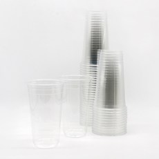 ksco PET 透明冰杯 92 x 147 mm, 1入, 100個, 590ml