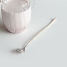 NICOTT 緞光彩色長匙, 1個, 奶油色