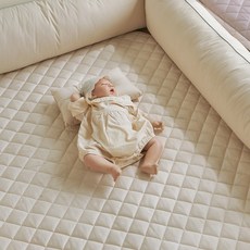 PRIELLE 孩童棉質防水墊, Beige, 1入