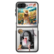 모란카노 미러 콜라주 디자인 투명 범퍼 휴대폰 케이스