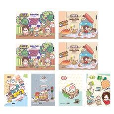 ARTMORE Sosofun 可撕式速寫本 30 張 x 4p + 可撕式普通書 50 張 x 4p 套組