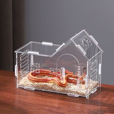 Lanboer 爬蟲類壓克力飼養箱 20 x 10 x 15 cm, 透明, 1個