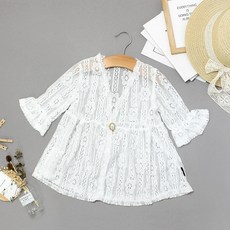 Bidan Gil女童款Rusty Cover-Up蕾絲浴袍