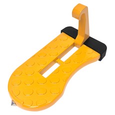 월드크린 차량용 2 in 1 도어스텝, 옐로우, 전 차종