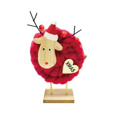 MODACore 摩達客 超萌羊咩咩 羊毛氈公仔, 紅色, 1個