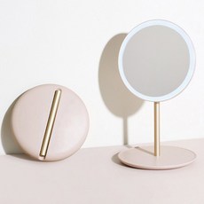 可折疊輕便旅行化妝鏡, 粉色的