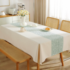 마미루 심플한 포인트 테이블 식탁보, 디자인 18, 1개, 140 x 260 cm