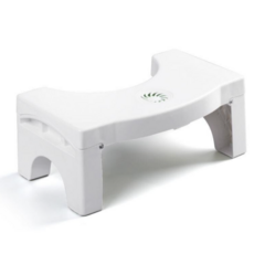 豆子家腸胃強壯馬桶腳踏板, 1個, 白色