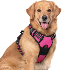 무아즈 강아지 짱짱한 하네스, 로즈레드, 1개