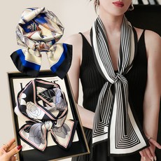 Musikine 女款高級細長時尚長圍巾3件組 B102