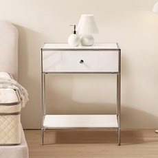 윌로우 저스틴 협탁 605 x 685 mm 방문설치, 화이트, 1개