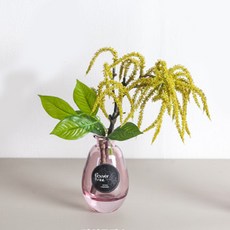 플라워트리 조화 그린리프 글라스 세트 24cm, 라인글라스, 1개