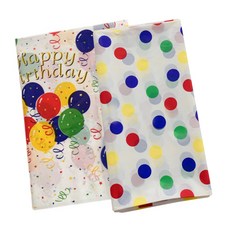 派對餐桌裝飾 圓點圖案桌巾, 1套