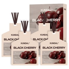 쿤달 차량용 퍼퓸드 샤쉐 7g x 4p, 1개, 블랙체리