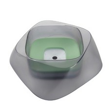 반려동물 누르는 급수대 25 x 25 x 8.9 cm, 민트, 1개