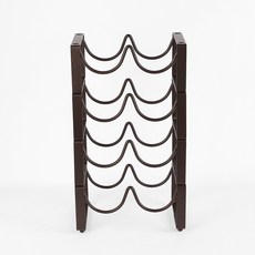 復古波浪組合式2列4層紅酒架, 1個