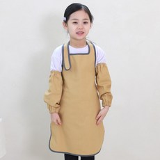 BEBE CHOUETTE 兒童帆布圓形圍裙 + 袖套組