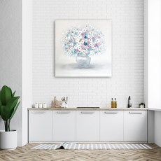 Back&Art牡丹油畫 藍牡丹